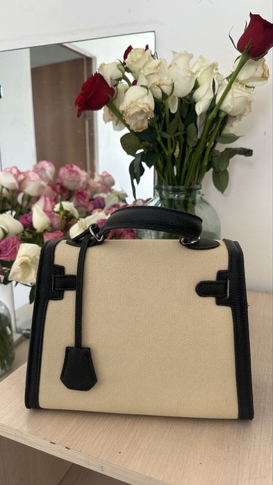 Стильная сумка в стиле Kelly Canvas Leather