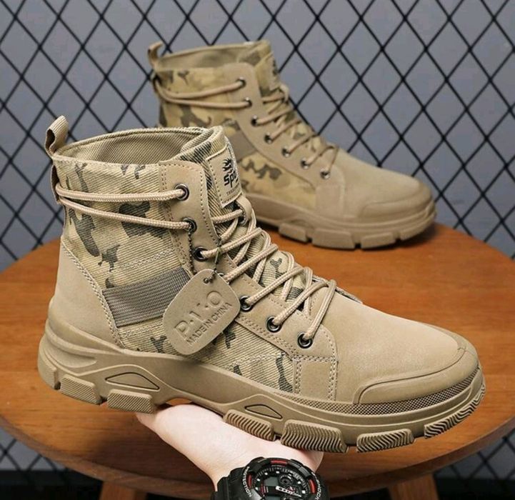Нови мъжки кубинки камуфлажни непромокаеми ботуши тактически обувки 46