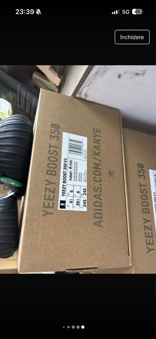 Adidas Yeezy Boost 350 V2 Black Reflective 39 1/3