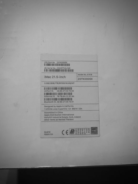 iMac (Retina 4K, 21.5-инчов, 2017)+Apple USB SuperDrive