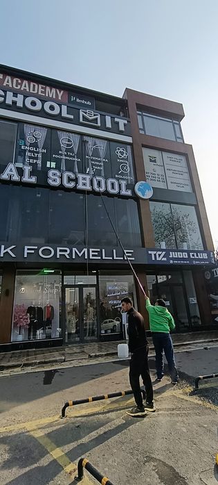 Фасад мойка, окно Fasad moyka, oyna yuvish