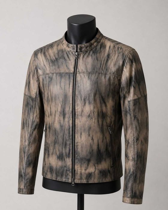 Geacă de bărbat Quardi Leather, cumpărată din Turcia, din 100% piele naturală de miel (Genuine Lamb Leather).