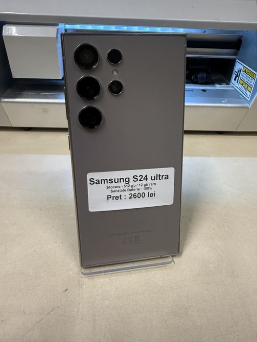 Samsung s24 ultra / 512 gb / 12 gb ram / 100% baterie / impecabil / garantie
