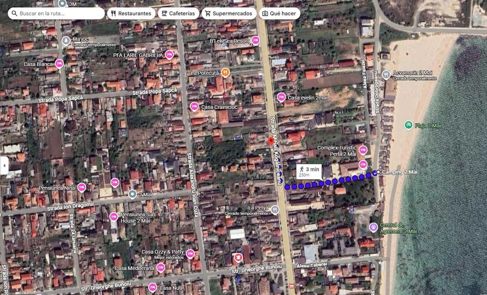 Teren situat in centrul localitatii 2 Mai * la 250 m de plaja