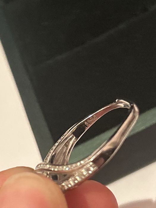 кольцо серебро/бриллиант