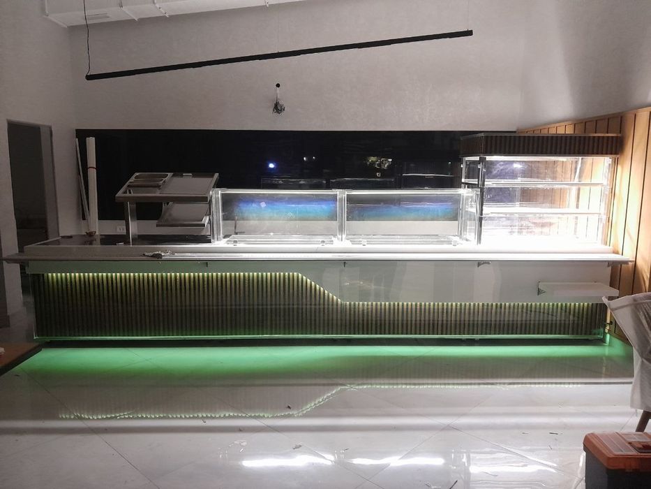 Линия раздачи из нержавейки