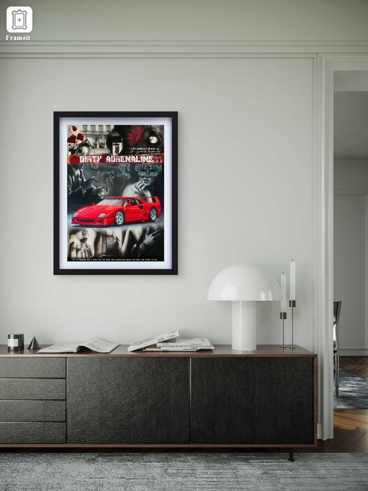 Poster auto masini Ferrari F40 - 50x70cm