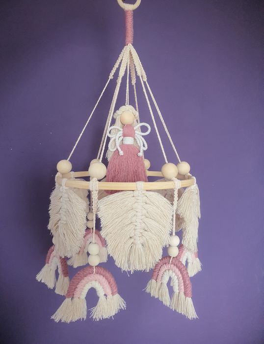 Макраме декорация за бебешка стая | Ръчно изработен подарък | Бохо сти