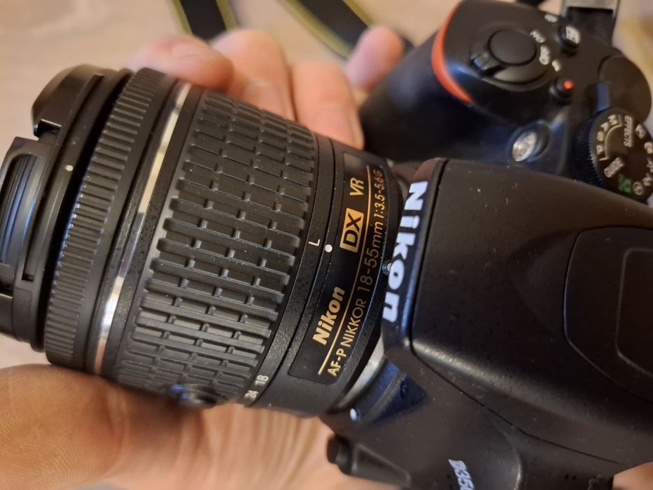 Aparat foto Nikon DSLR D3500 18-55 kit VR + acumulator + card