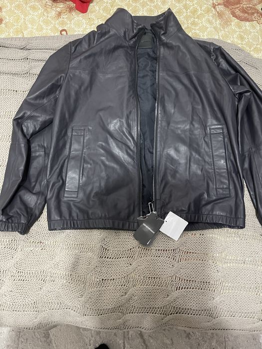 Куртка кожаная Emporio Armani