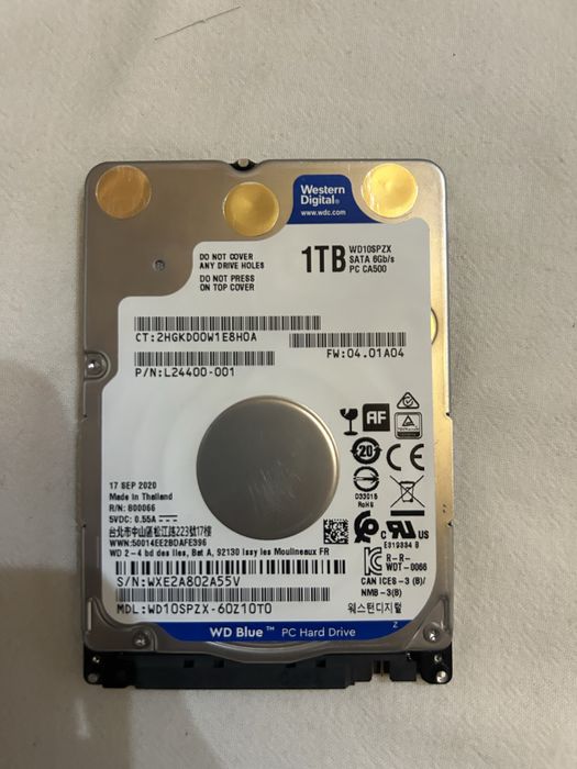 Sotiladi: Western Digital 1TB HDD