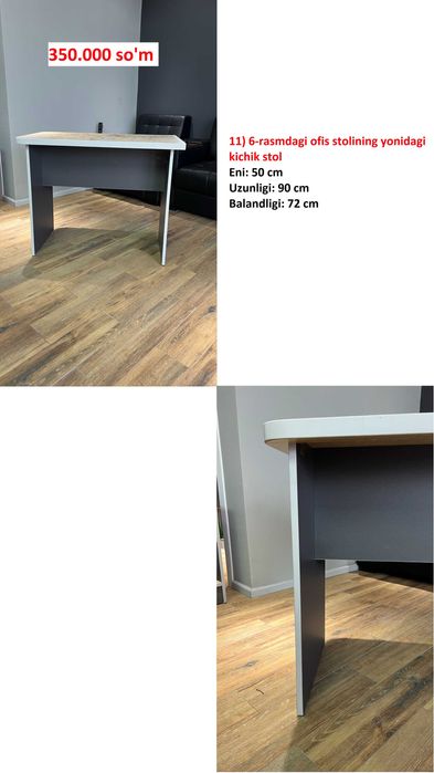 Ishlatilgan ofis mebellari - arzon narxda