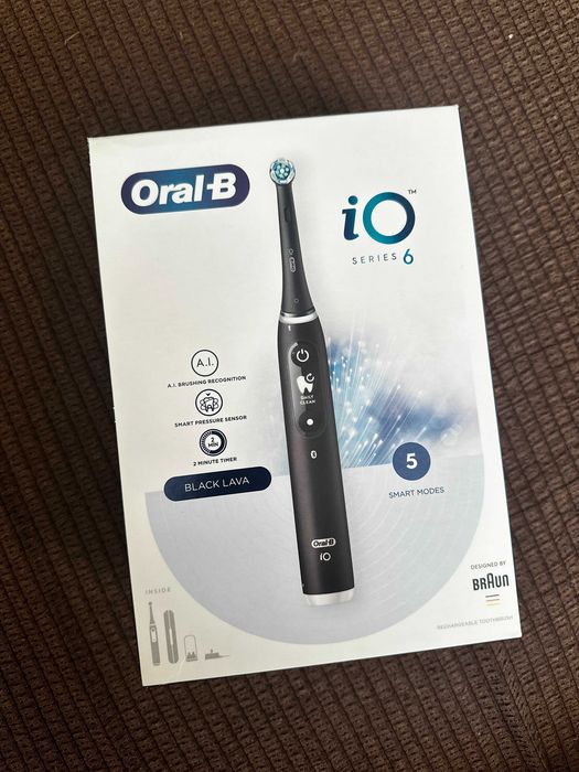 NOU Periuță Electrică Oral-B iO6 (trusă de voiaj + capăt periaj rezervă incluse)