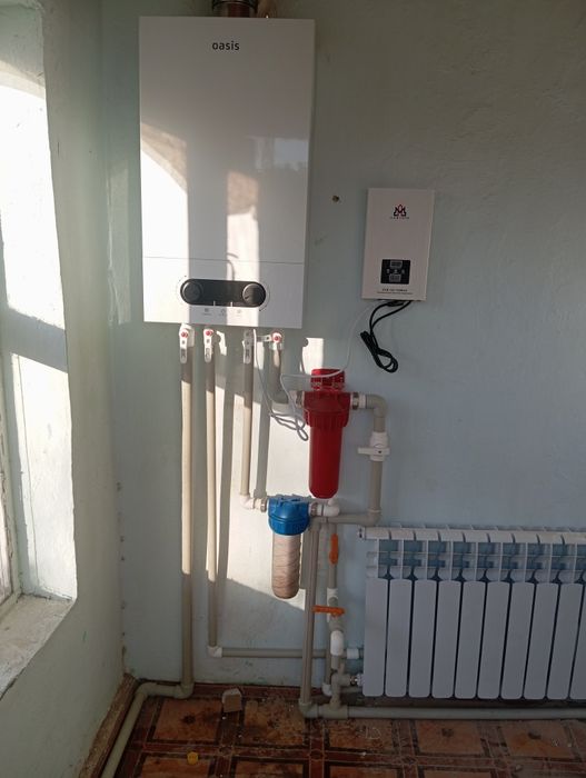 отопление газ монтаж