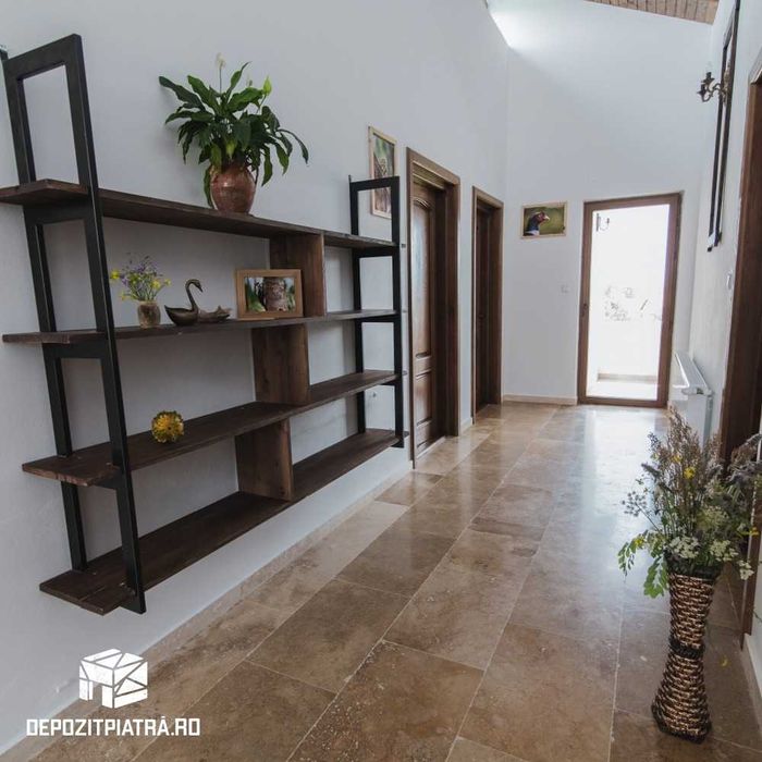 Travertin, Marmură si piatră