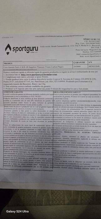 Vand Ceas Garmin Fenix 8