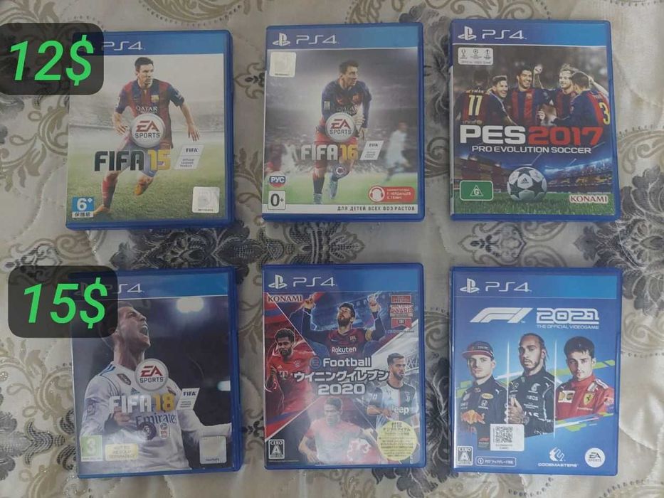 Playstation 4 uchun Mortal kombat Gta5 va boshqa o'yin disklar