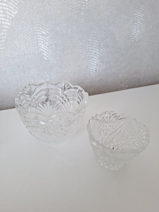 Хрустальная ваза-конфетница