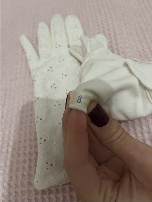 Винтидж памучни дамски ръкавици