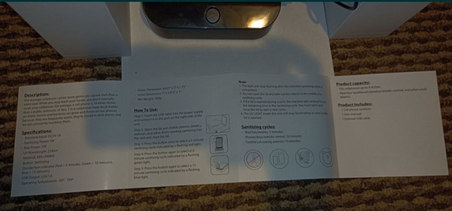 Sterilizator uv negru