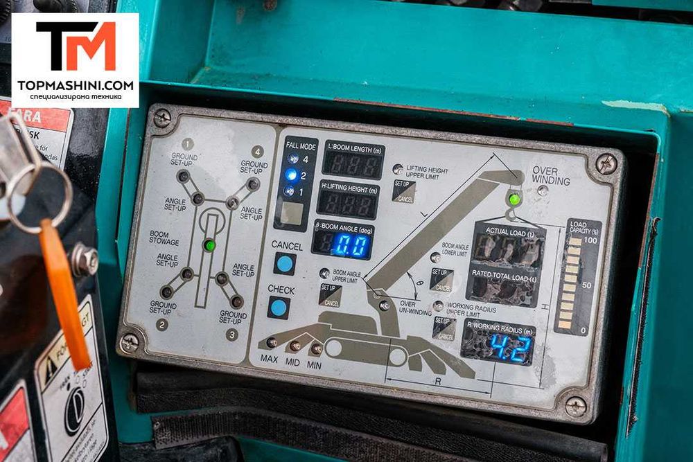 Наем на мини кран спайдер Maeda