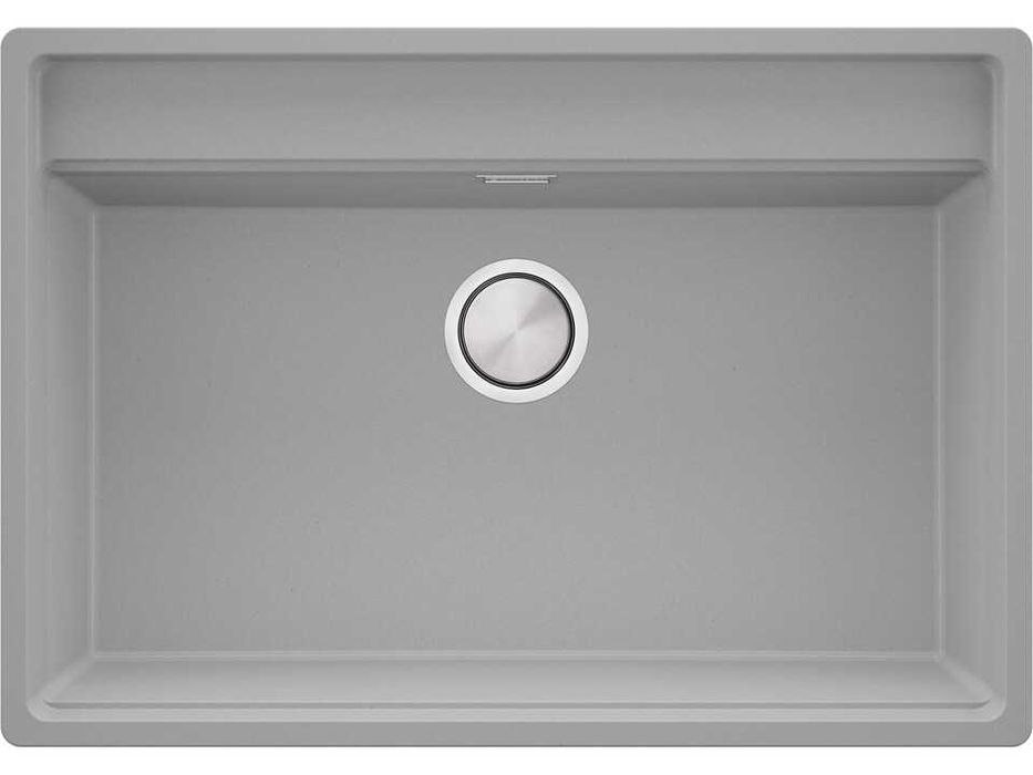 Сива кухненска мивка за вграждане под плот Берген 80 Low 760x530 мм