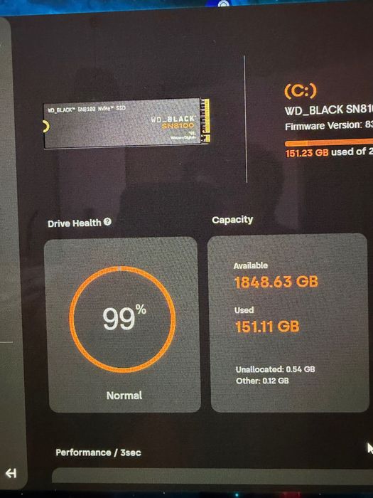 WD M.2 NVMe SN8100 PCIe 5.0 x4 2TB