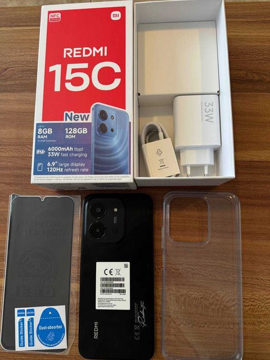 Xiaomi Redmi 15C – 4GB RAM / 128GB памет – ЧИСТО НОВ! (Black)