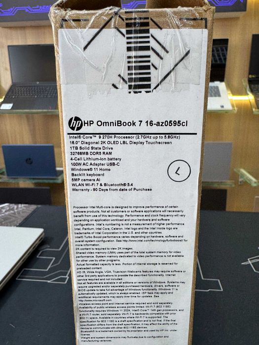 [CREF] HP OmniBook 7 Intel Core  9 270H 32/1 tb 16.0 2K OLED Sensorli