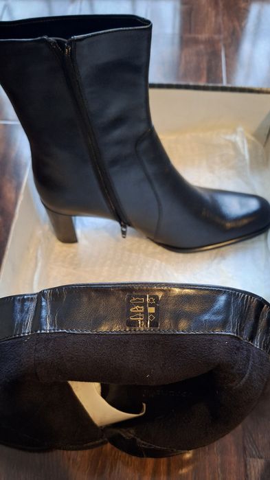 Cizme din piele cu toc Veronella