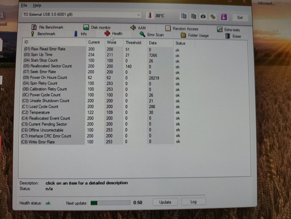 HDD Western Digital WD Purple 6TB – 100% Health – 25 porniri