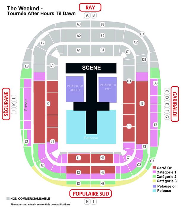 2x bilete The Weeknd @ Allianz Riviera, Nisa, Franța - 21.07