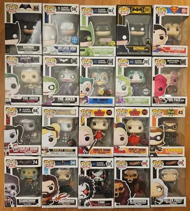 Marvel и DC Universe Funko pop