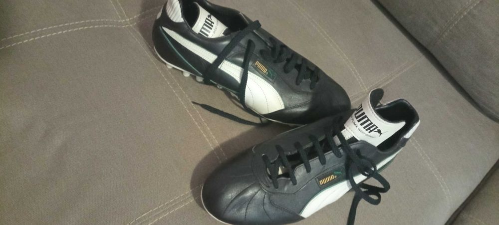 Нови бутонки Пума от естествена кожа вътре и вън, 44 номер