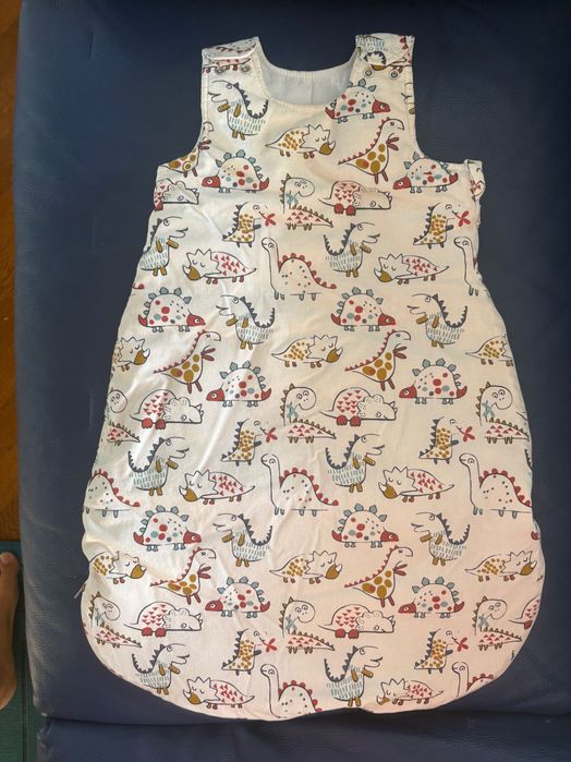 Зимно чувалче Angel baby 0-6м Динозаври- екрю