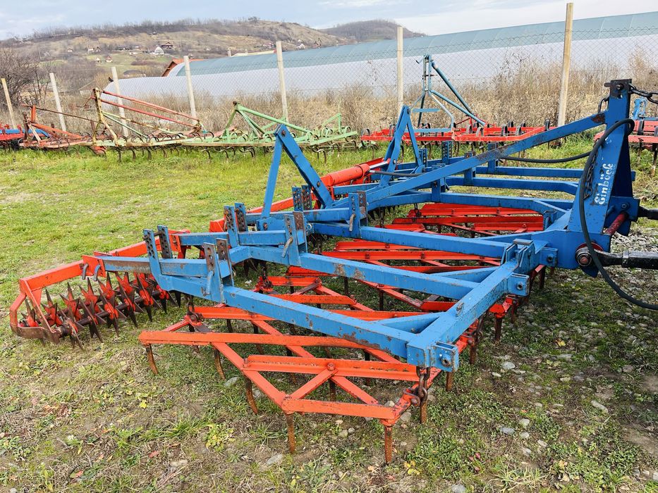 Grapa cu colti, 2 randuri de tavalugi stelati, pliabil hidraulic 3.5 m