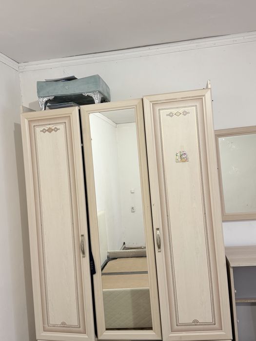 Вместительный шкаф с зеркалом