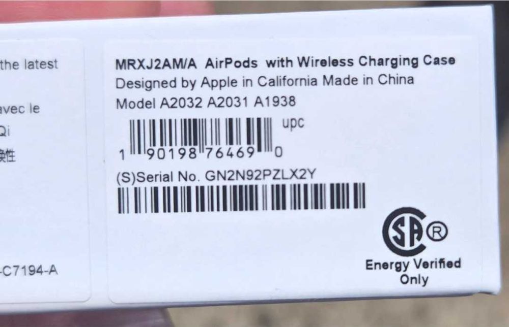 Apple airpods 2-nd gen.Оригинални!.