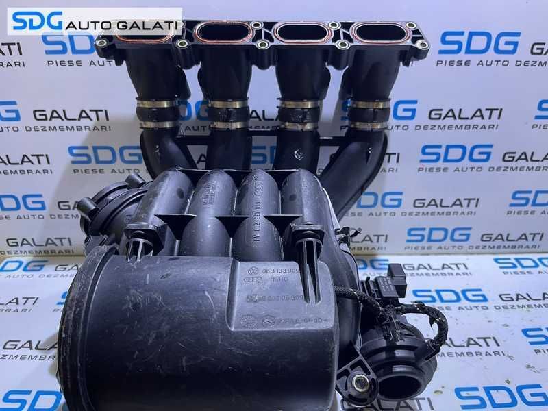 Galerie Admisie cu Vas Depresor si Senzor Presiune Aer VW Passat B5.5 2.0 ALT 2001 - 2005 Cod 06B133210AJ 06B133909 [MA0146]