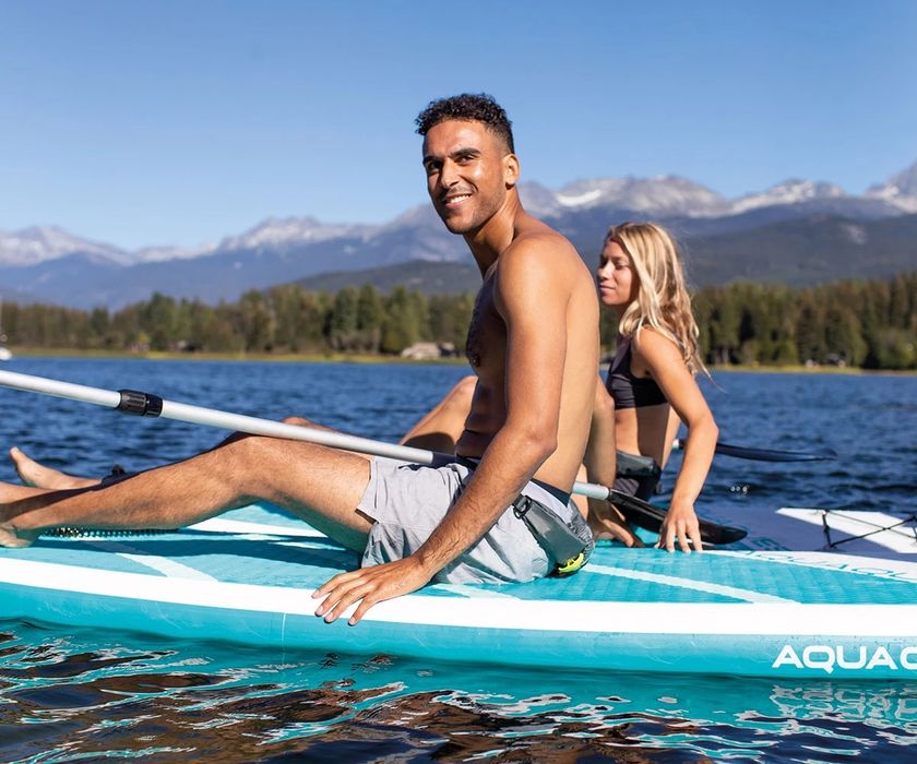Надуваем Youth SUP борд с гребло INTEX Aqua Quest 240, 244 х 76 х 13 см