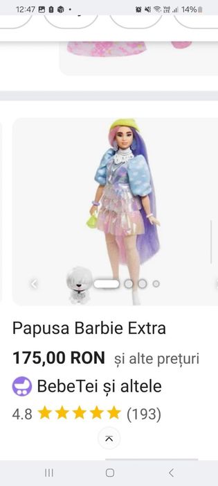 Papusa Barbie Extra
