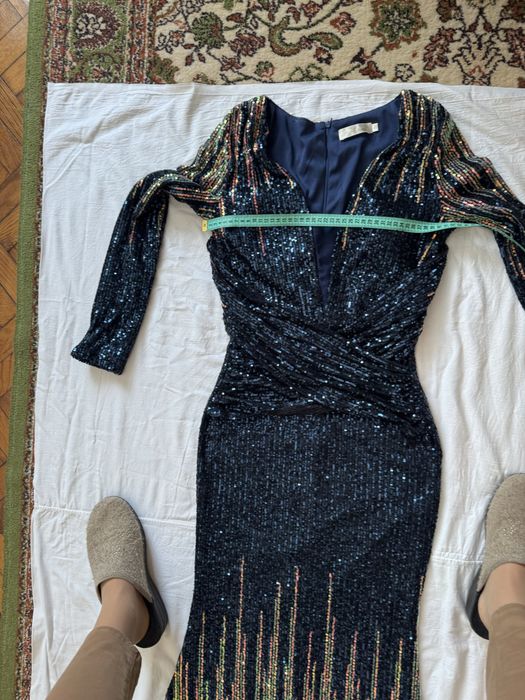 Rochie de ocazie spectaculoasa cu paiete