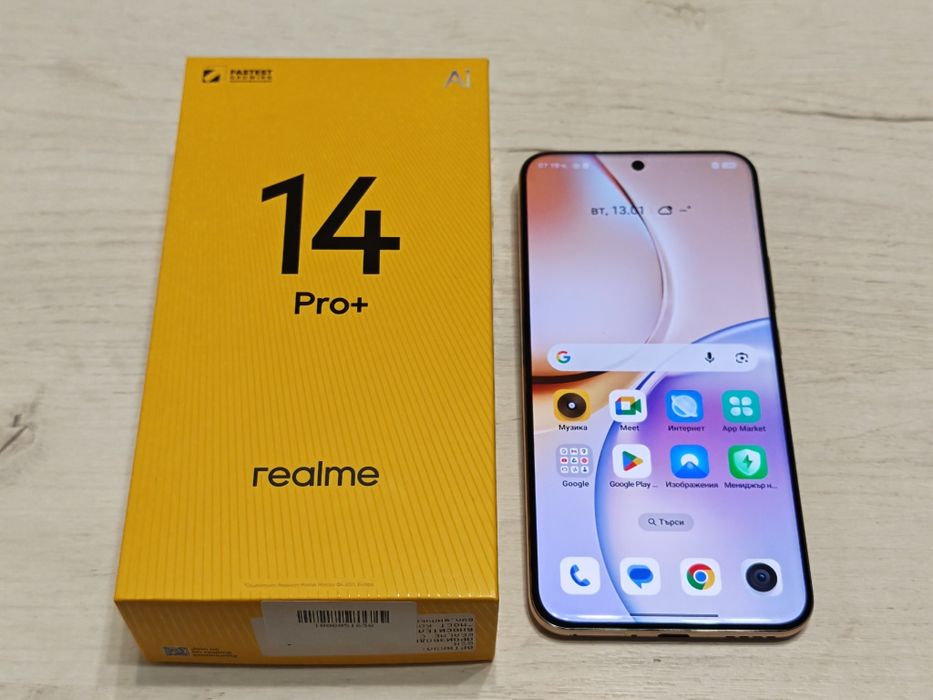 Като нов Realme 14 Pro Plus 512 GB Гаранция А1