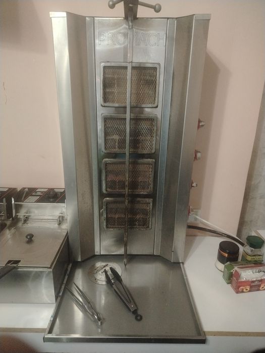 Shovurma aparat  gazga ishlaydi