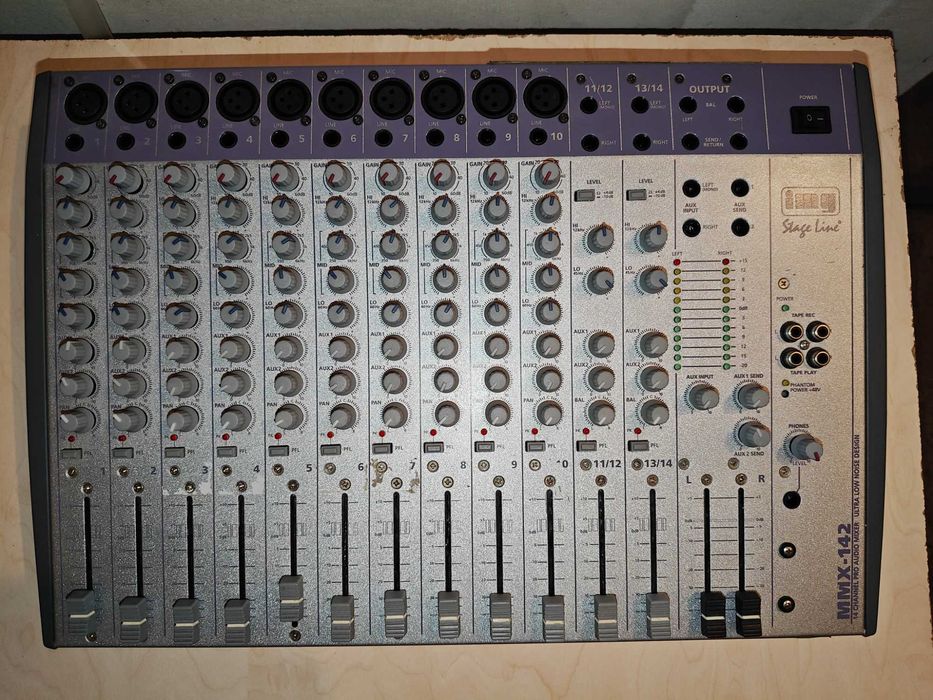 два 14 канален Mixer IMG StageLine MMX 142