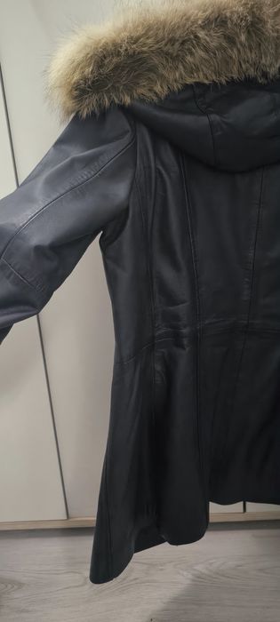 Jachetă de dama, din piele, de toamnă