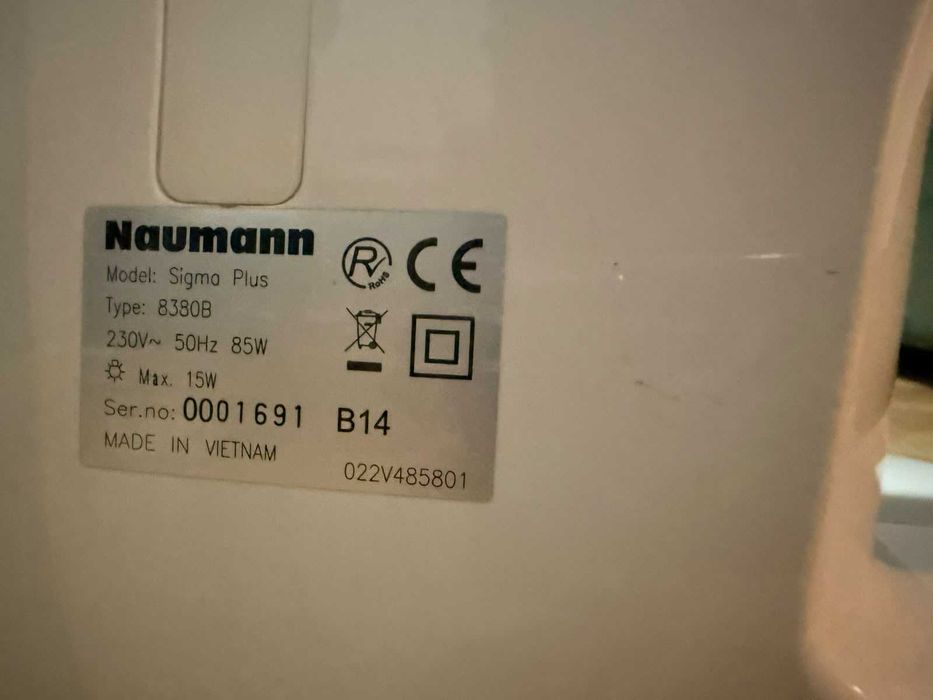 Mașină de cusut Naumann Sigma Plus 8380B, ca nouă, 20 de cusături