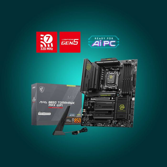 Материнская плата MSI MAG B850 TOMAHAWK MAX WIFI AM5 DDR5 ATX Wi-Fi 7