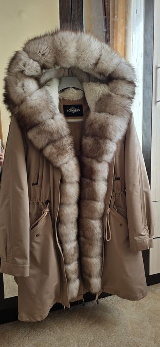 Парка с натуральным мехом "писец"