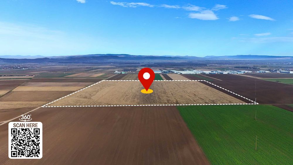 Teren 32,5 Ha compact Prejmer, Brasov. Imagini drona,tur/360
